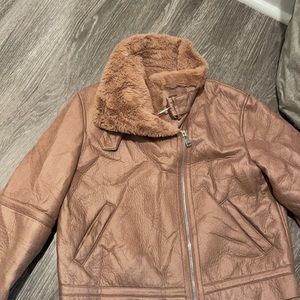 Zara faux leather jacket